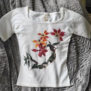 Women's beaded sweater